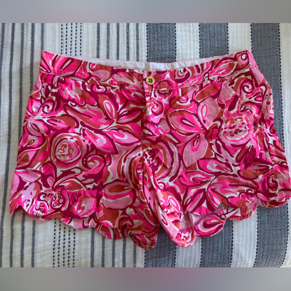 Lilly Pulitzer Vibrant Pink Floral Shorts